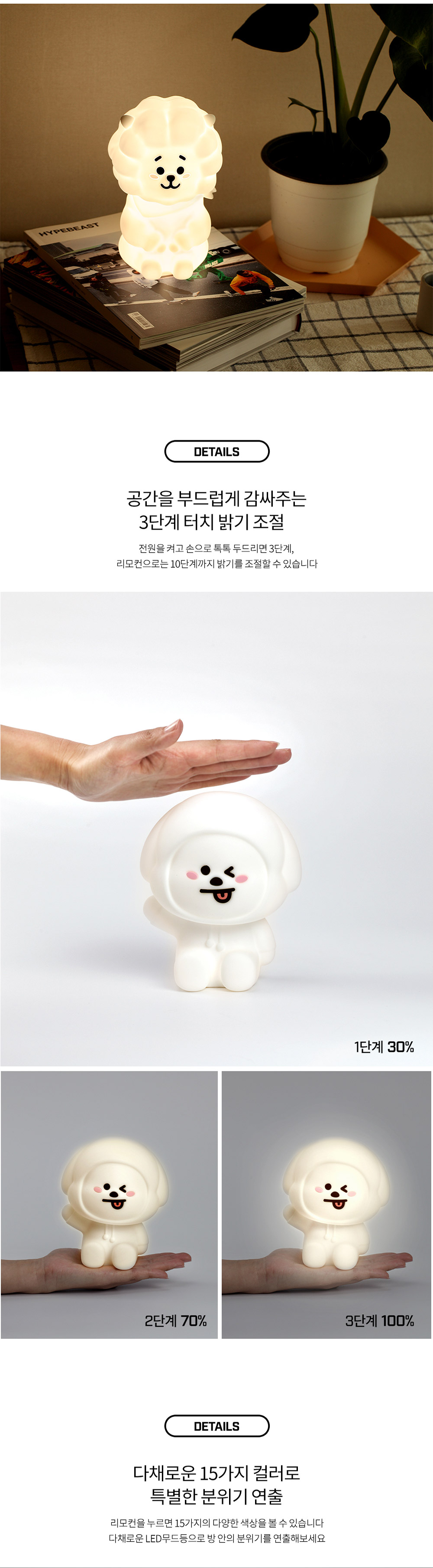 bt21 x royche mood light humidifier